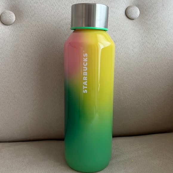 Starbucks Dining Nwt Starbucks 223 Multicolor Glass Water Bottle 20